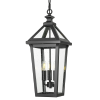 Klasyczna Czarna Lampa Wisząca Ogrodowa ZURICH P03630BK COSMO LIGHT